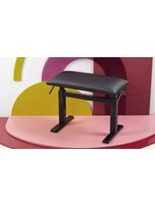 26" Piano Bench - Flat Top - Vinyl Upholstery - Pneumatic Adjustability