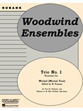 Trio No. 1 (2 Bb Clarinet and Bassoon or Bb Bass Clarinet) - Woodwind Trios With Score