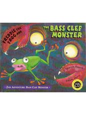 Freddie the Frog Bass Clef Poster