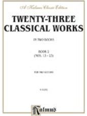 Twenty-three Classical Works for Two Guitars, Book 2