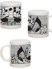 Notes Ceramic Music Coffee Mug